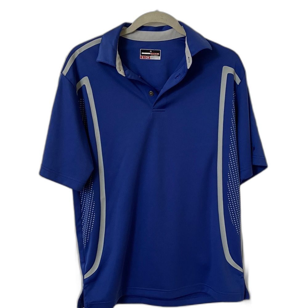 Grand Slam Performance blue golf shirt